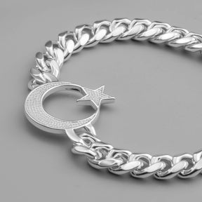 Türkei Ayyıldız Wappen Armband Herren Silber Edelstahl | d'origine