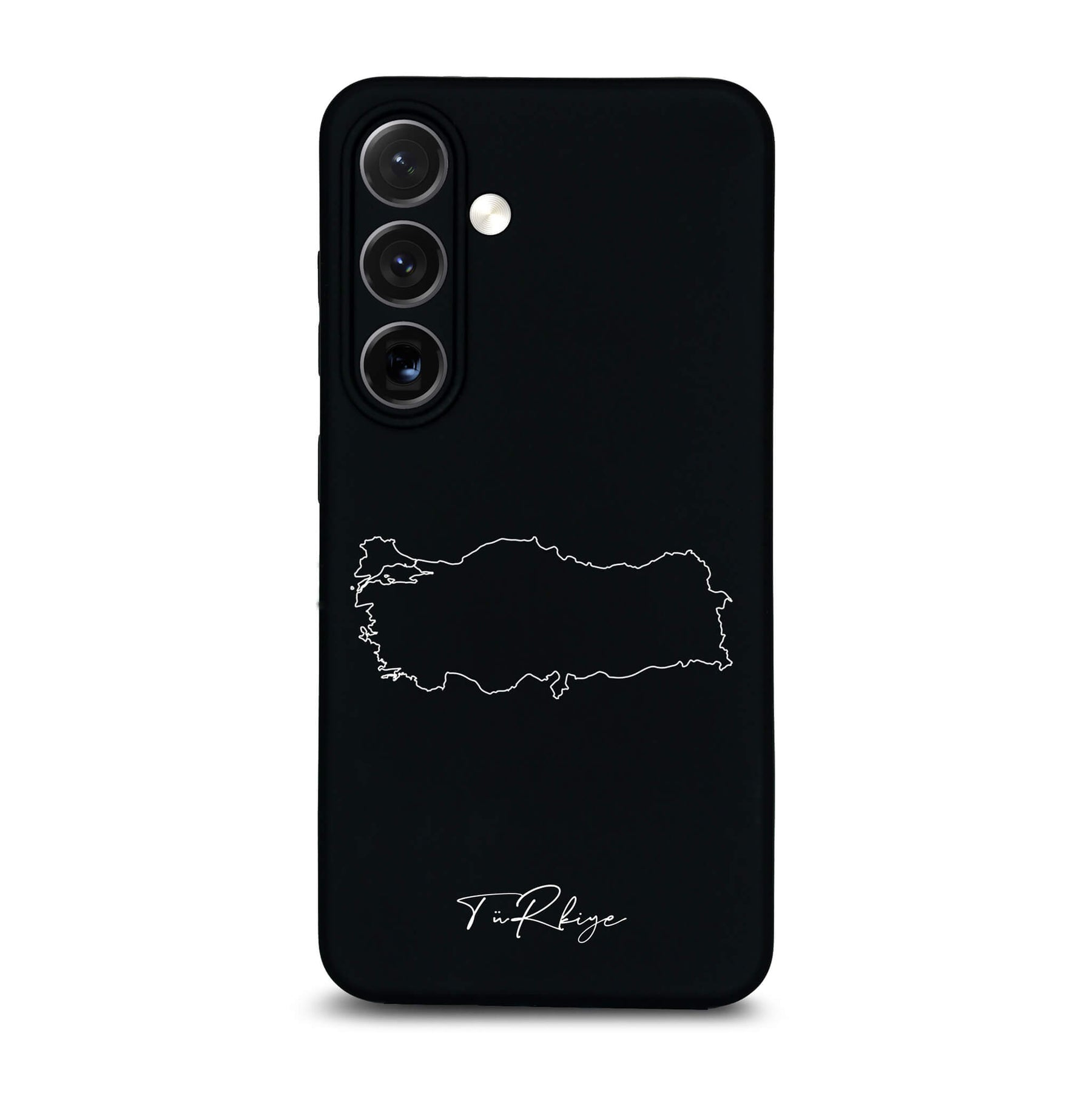 Türkei Handyhülle für Samsung Galaxy S23 bis S26 – Rückseite mit Landkarte und Schriftzug