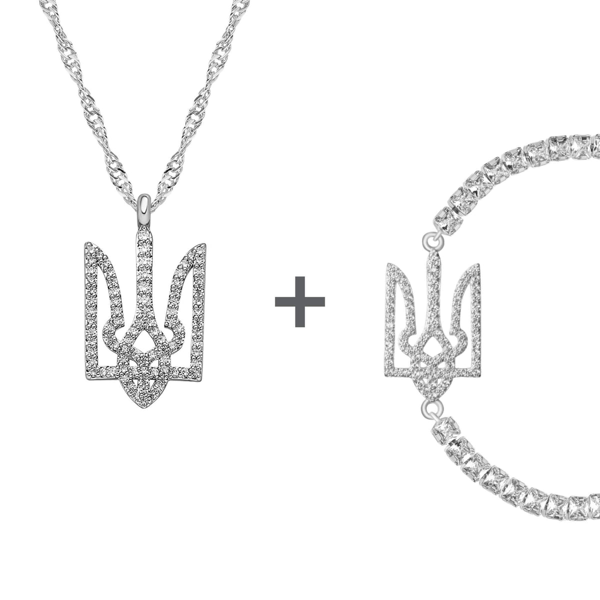 Ukraine Emblem Jewelry Set Women | d'origine