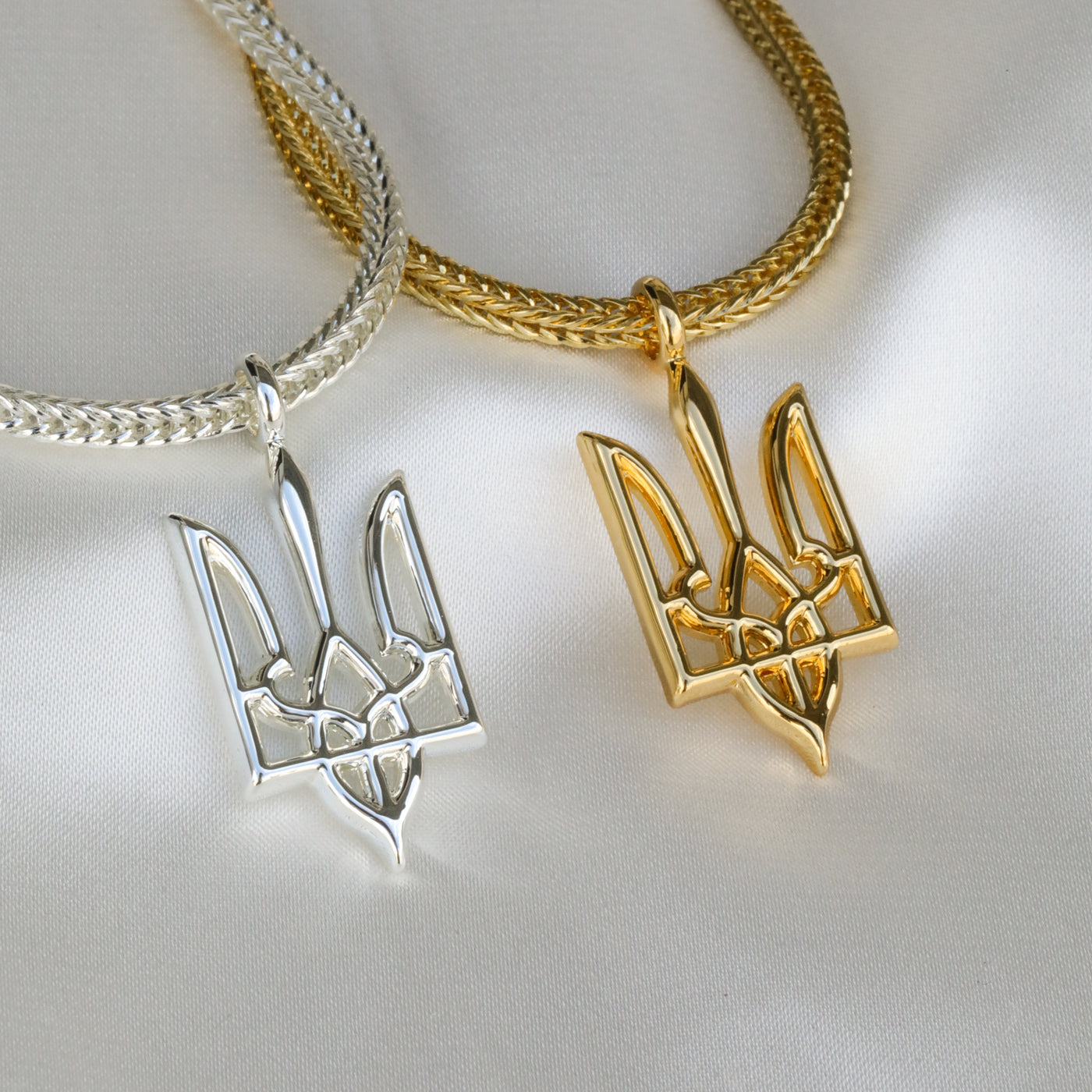 Ukraine Dreizack Wappen Kette Herren Edelstahl | d'origine