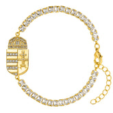 Hungary Emblem Bracelet Women Gold-Plated | d'origine