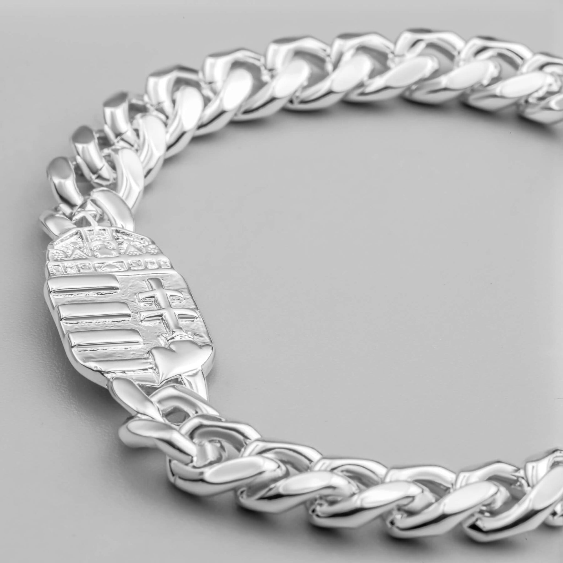 Ungarn Wappen Armband Herren Silber wasserfest | d'origine