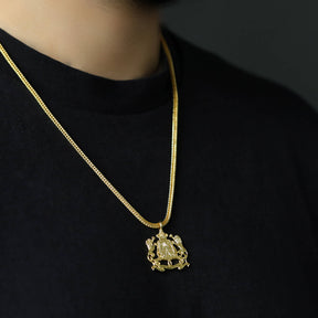 Marokko Wappen Kette Herren Tragefoto – Stern