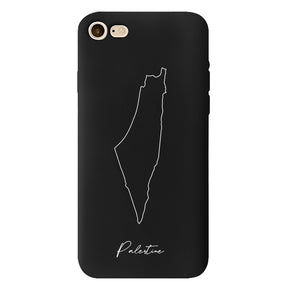 Palestine phone case for iPhone 7, 8, SE, 7 Plus and 8 Plus – back with map and lettering