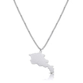 Armenien Landkarten Kette Herren Silber Edelstahl | d'origine