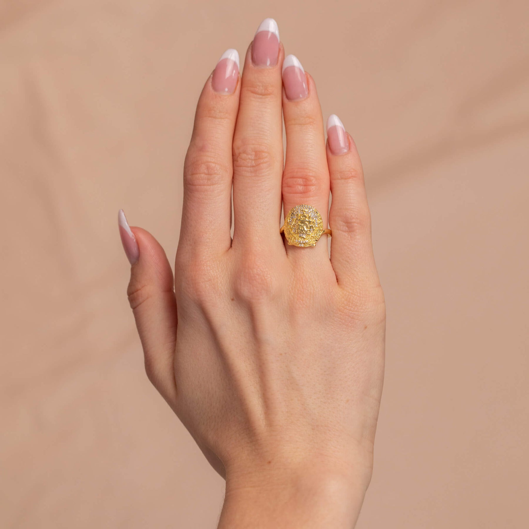 Afghanistan Emblem Ring Women worn photo – Emblem