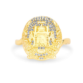 Afghanistan Emblem Ring Women Gold-Plated | d'origine