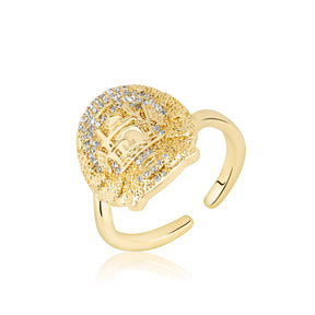 Afghanistan Emblem Ring Women 18K Gold | d'origine