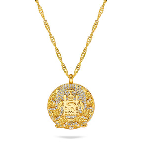 Afghanistan Wappen Kette Damen Gold vergoldet | d'origine