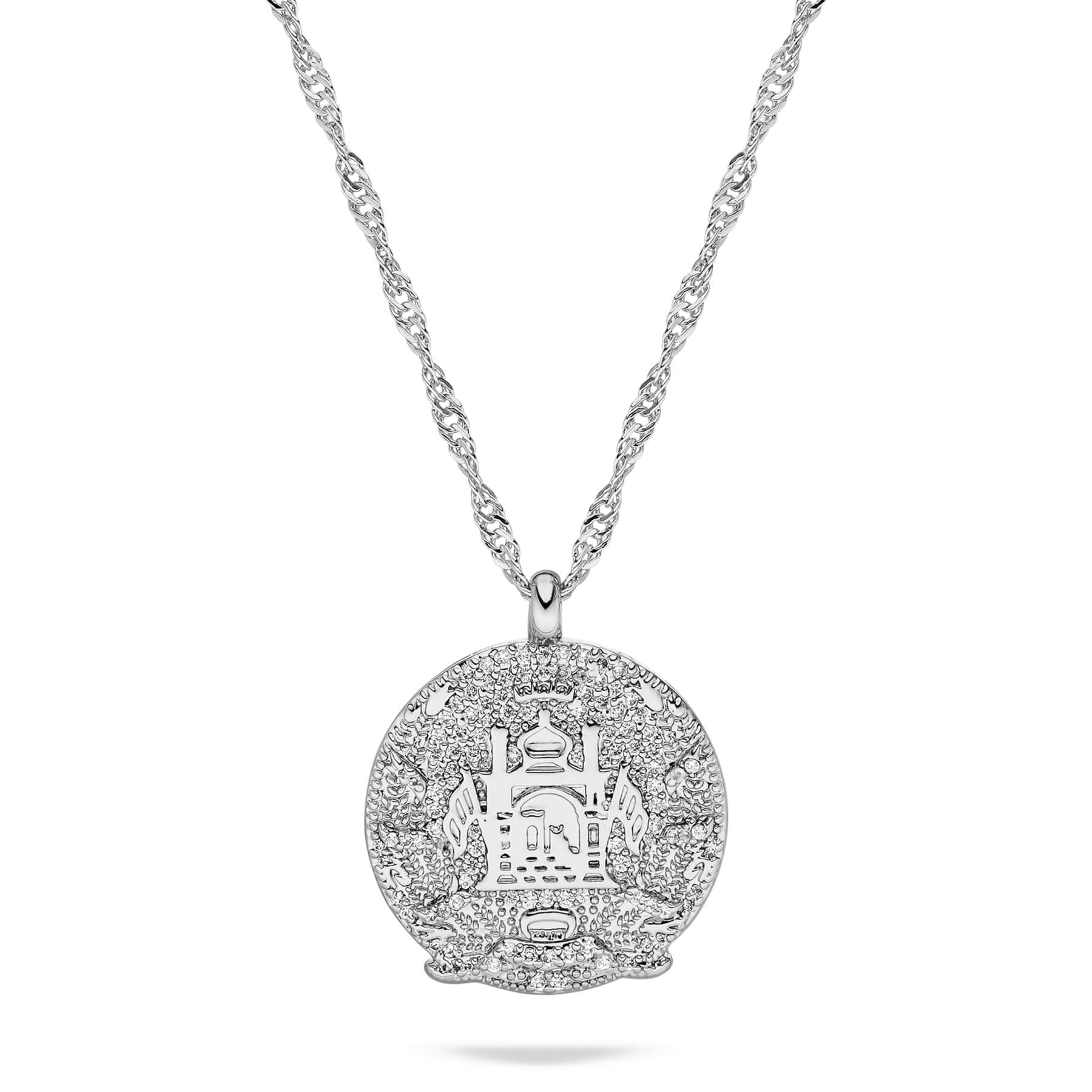 Afghanistan Wappen Kette Damen Silber Edelstahl – Wappen