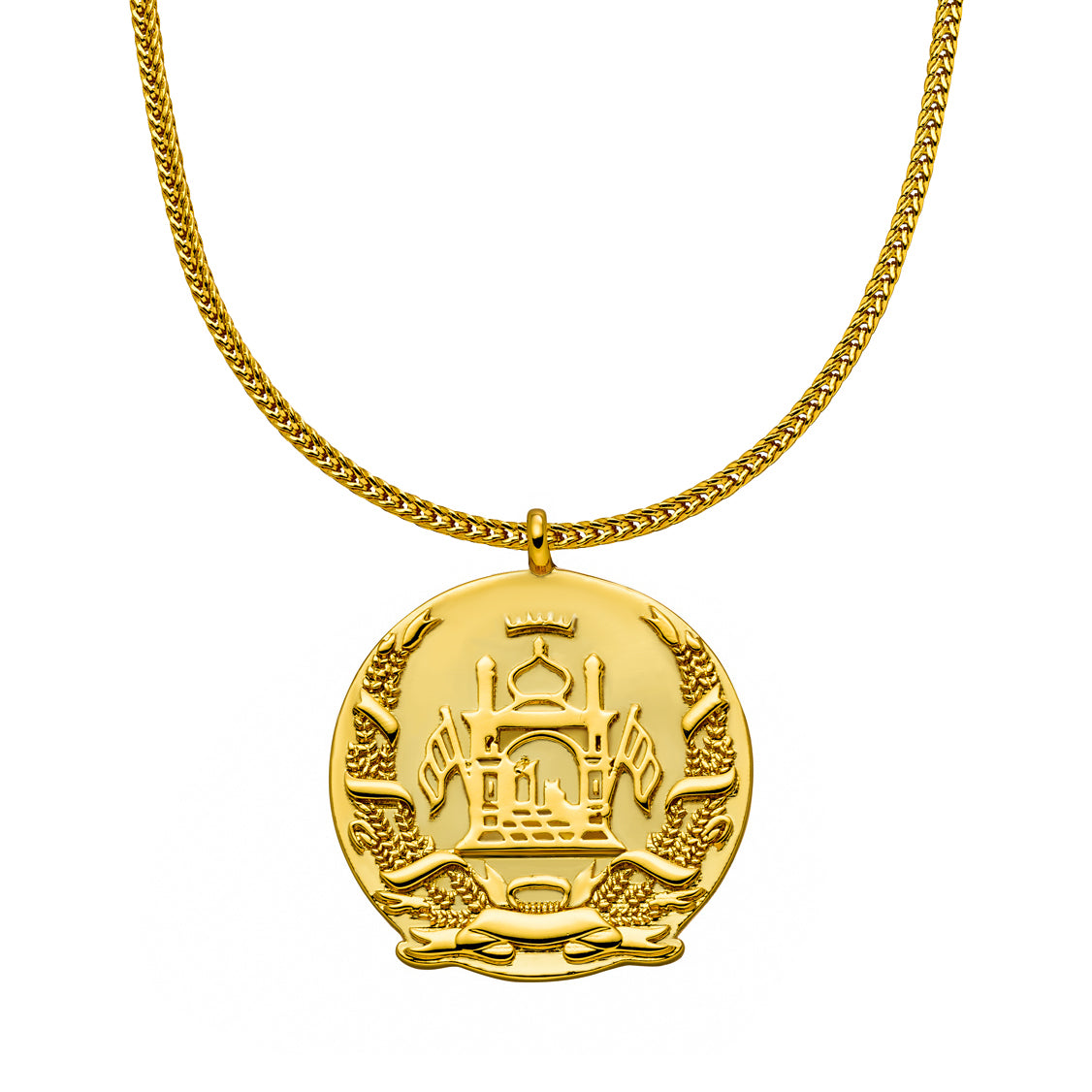 Afghanistan Wappen Kette Herren Gold vergoldet | d'origine