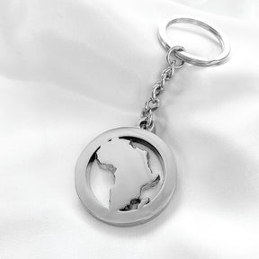 Afrika Landkarten Schlüsselanhänger Silber Edelstahl | d'origine