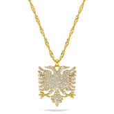 Albanien Wappen Kette Damen Gold vergoldet | d'origine