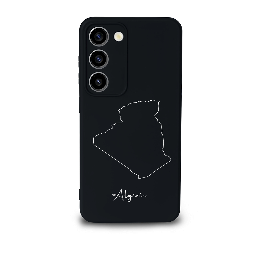 Algeria phone case for Samsung Galaxy S23 – back with map and lettering