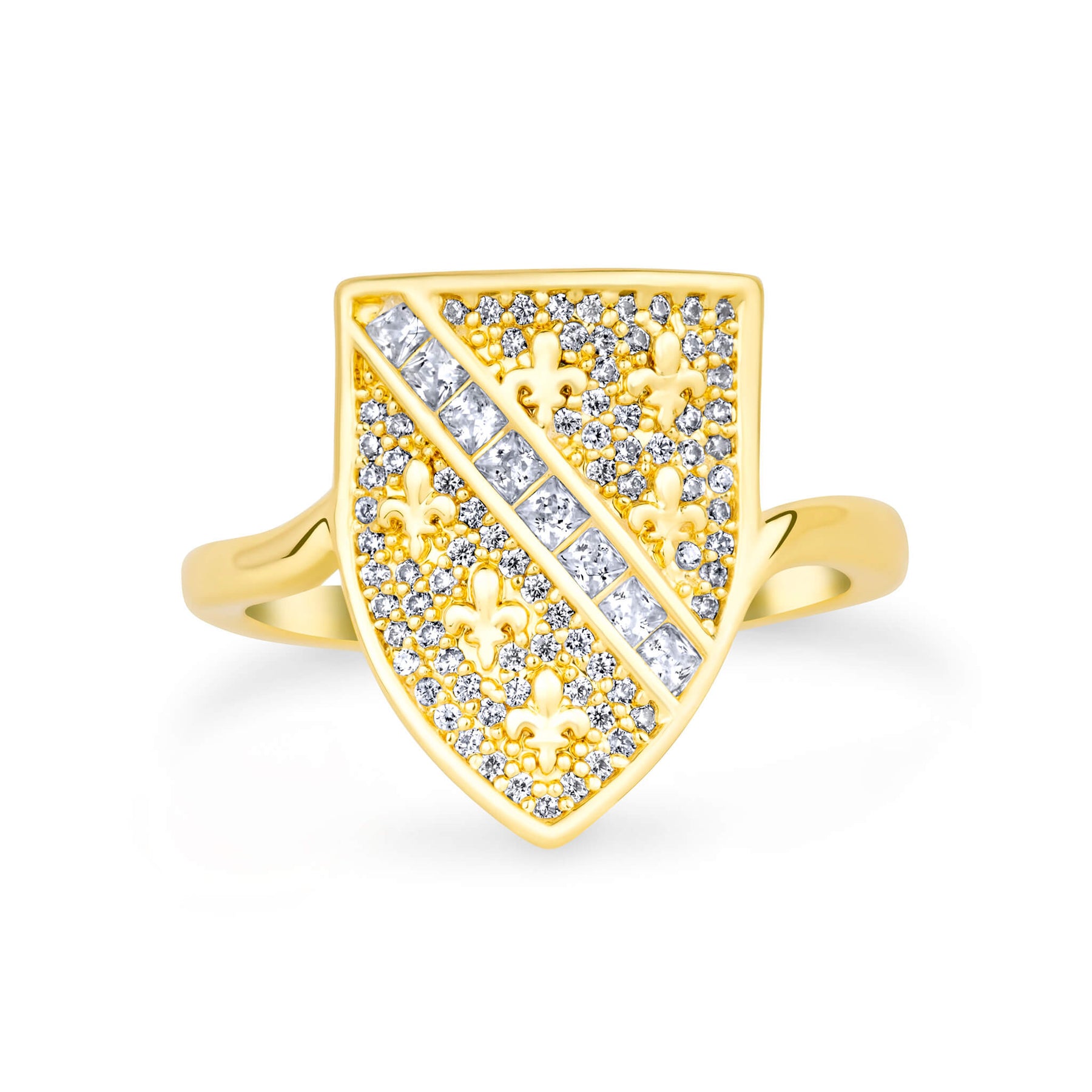 Bosnia Emblem Ring Women 18K Gold – Ljiljan Lily