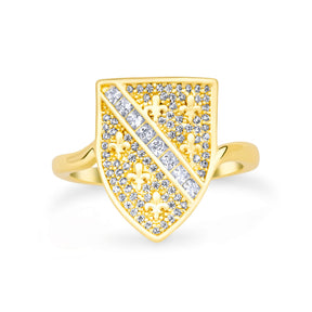 Bosnia Emblem Ring Women 18K Gold – Ljiljan Lily