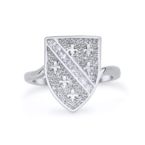 Bosnia Ljiljan Lily Emblem Ring Women Silver Stainless Steel | d'origine