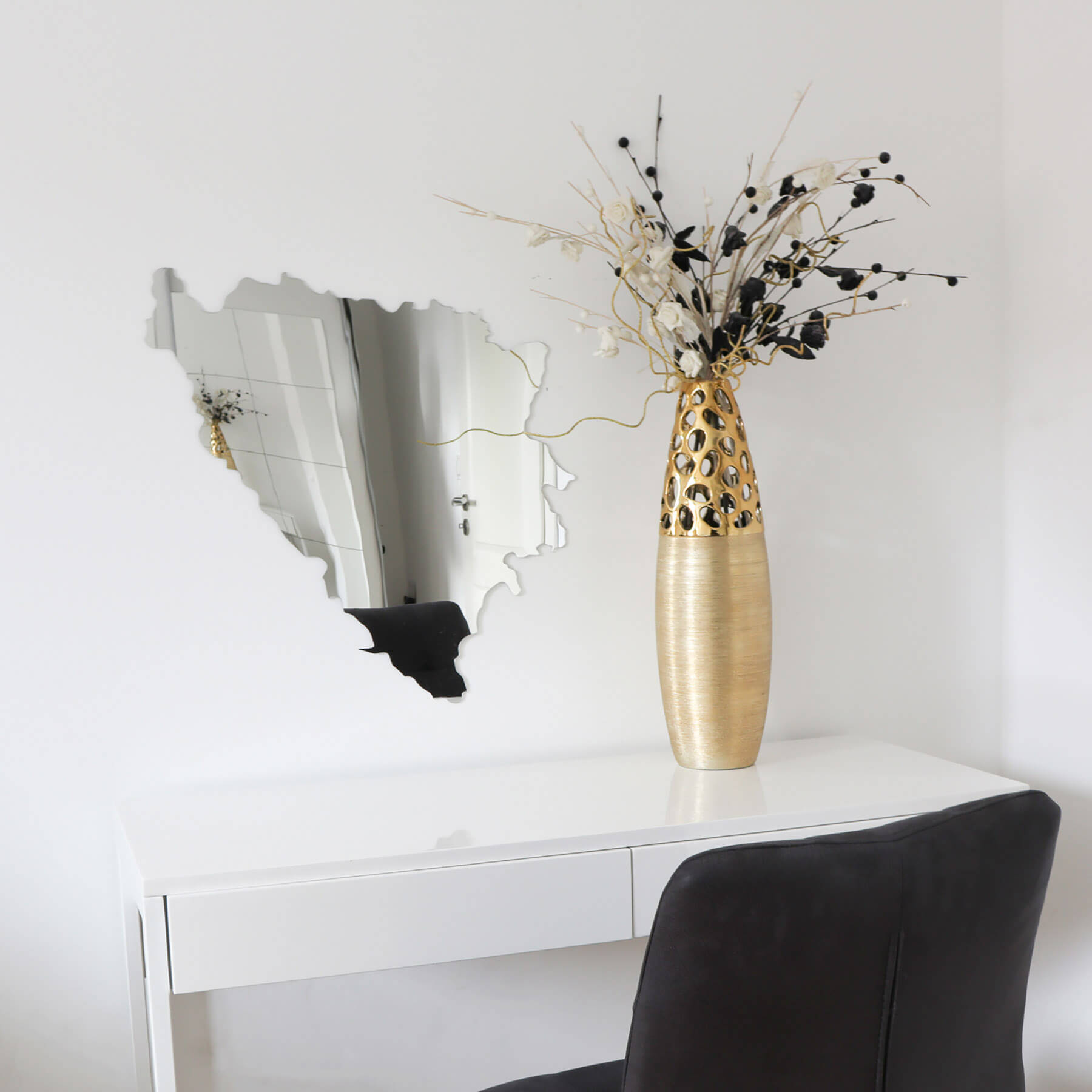 Bosnien Spiegel Acrylglas – Landkarte