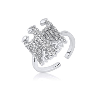Deutschland Wappen Ring Damen Silber wasserfest | d'origine