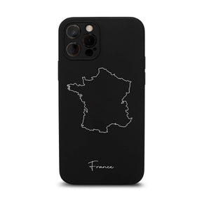 Frankreich Handyhülle – Landkarten Design