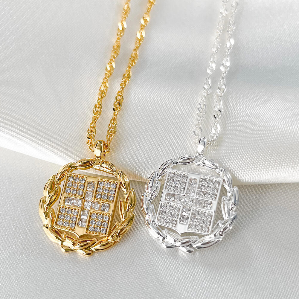 Griechenland Wappen Kette Damen 18K Gold | d'origine