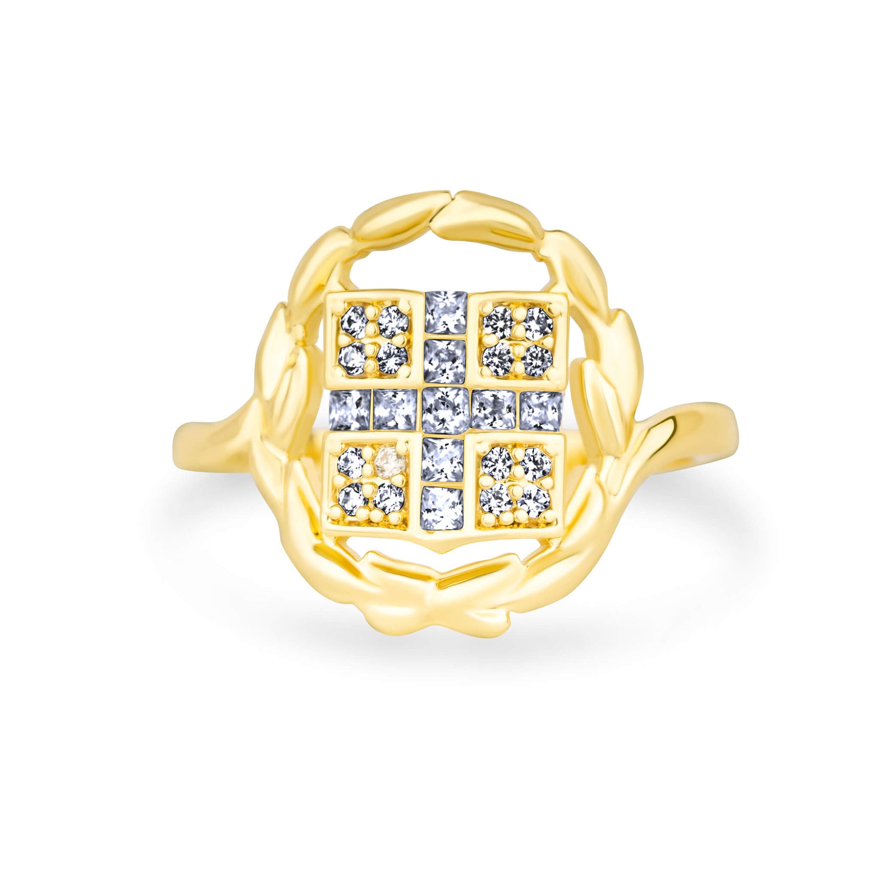 Griechenland Wappen Ring Damen Gold vergoldet | d'origine