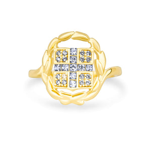Griechenland Wappen Ring Damen Gold vergoldet | d'origine