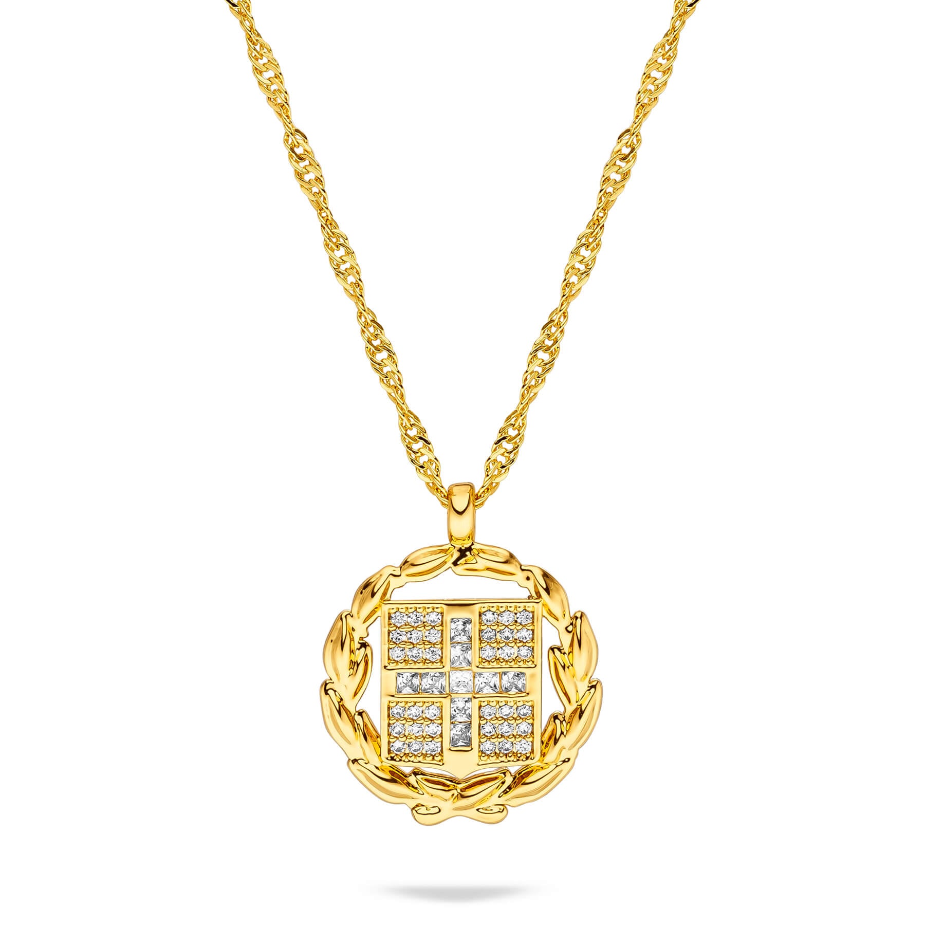 Griechenland Wappen Kette Damen Gold vergoldet | d'origine