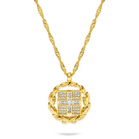 Griechenland Wappen Kette Damen Gold vergoldet | d'origine