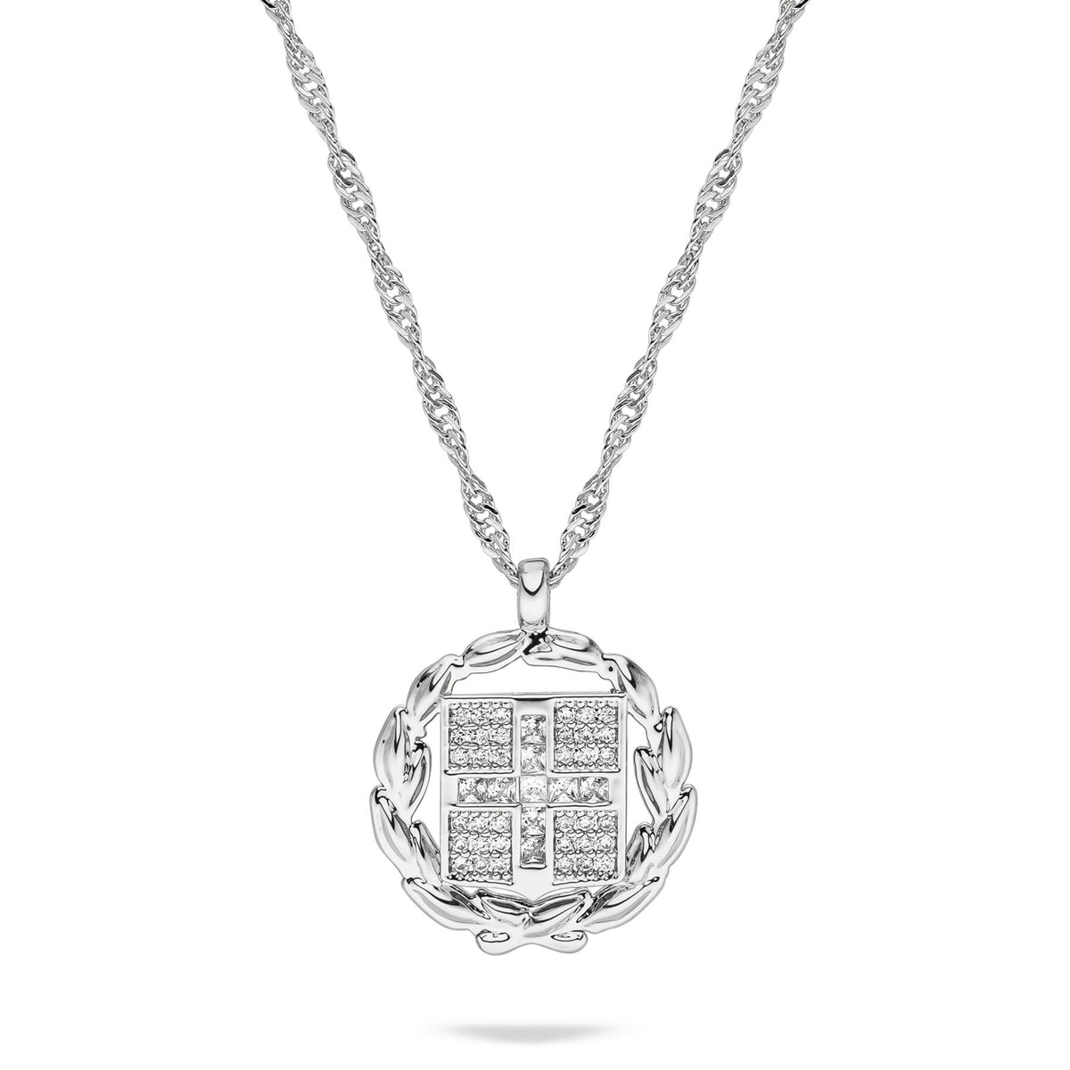 Griechenland Wappen Kette Damen Silber Edelstahl – Wappen