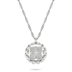 Griechenland Wappen Kette Damen Silber Edelstahl – Wappen
