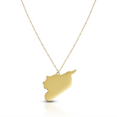 Syrien Landkarten Kette Damen 18K Gold | d'origine