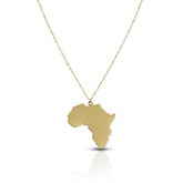 Afrika Landkarten Kette Damen 18K Gold | d'origine