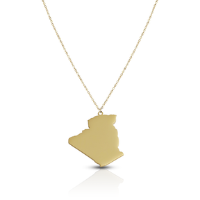 Algeria Map Necklace Women 18K Gold | d'origine