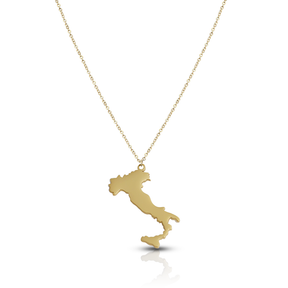 Italien Landkarten Kette Damen 18K Gold | d'origine