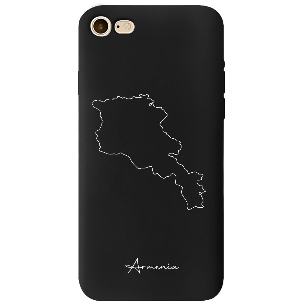 Armenia phone case for iPhone 7, 8, SE, 7 Plus and 8 Plus – back with map and lettering