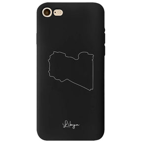 Libyen Handyhülle iPhone 7/8 – Landkarten Design