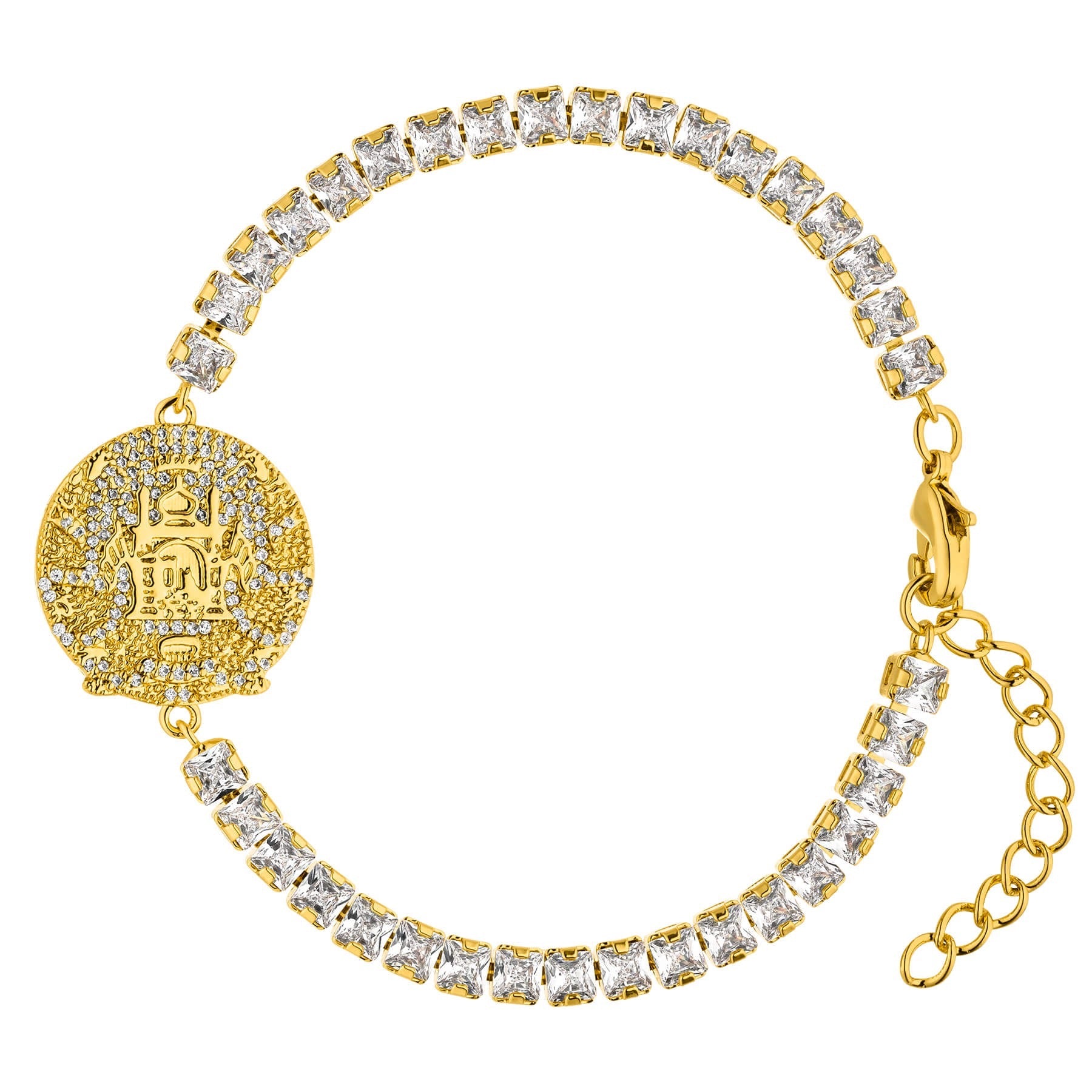 Afghanistan Wappen Armband Damen Gold vergoldet | d'origine