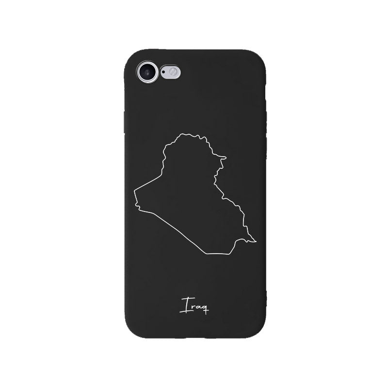 Irak Handyhülle für iPhone 7, 8, SE, 7 Plus und 8 Plus – Rückseite mit Landkarte und Schriftzug