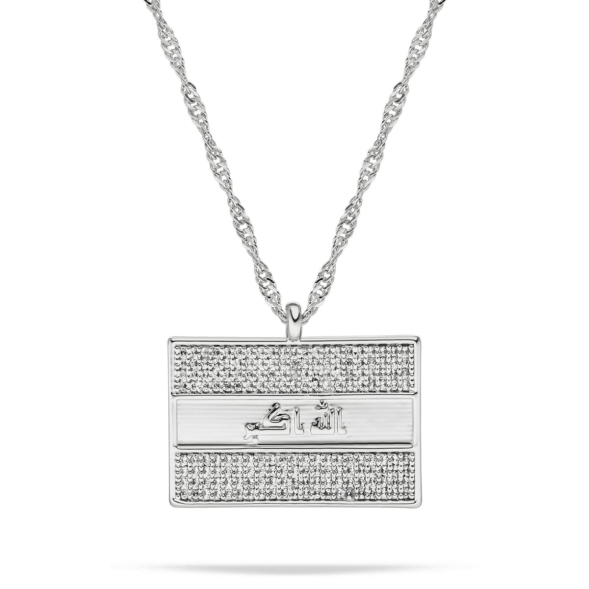 Irak Wappen Kette Damen Silber wasserfest | d'origine