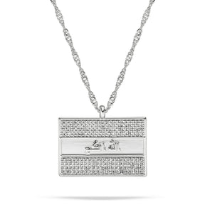 Irak Wappen Kette Damen Silber wasserfest | d'origine