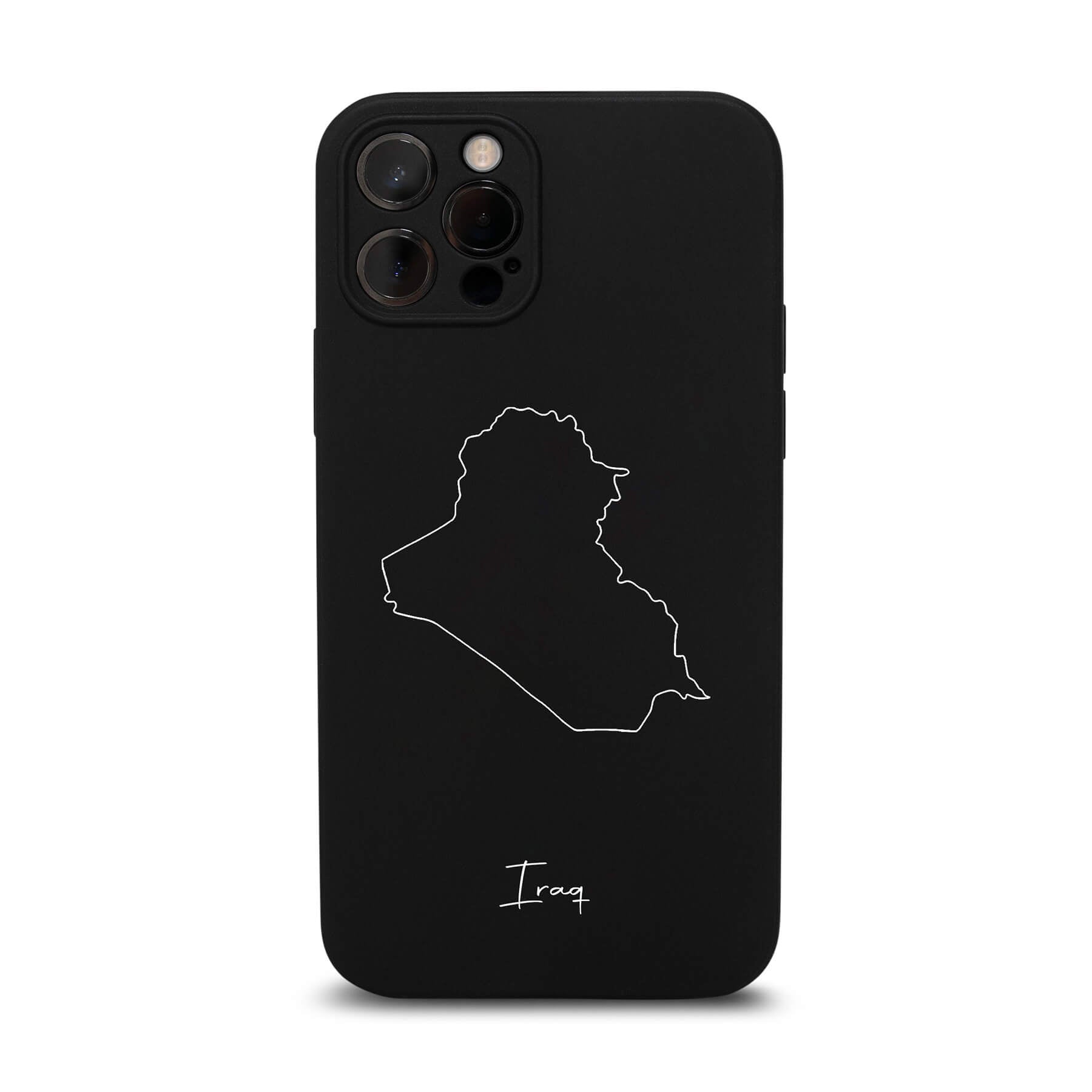 Irak Handyhülle für iPhone 11 und 12 – Rückseite mit Landkarte und Schriftzug