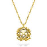 Italien Wappen Kette Damen Gold vergoldet | d'origine