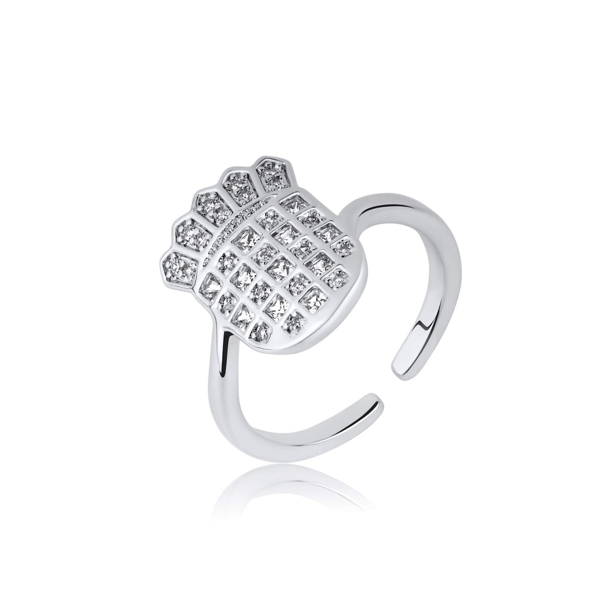 Kroatien Wappen Ring Damen Silber wasserfest | d'origine