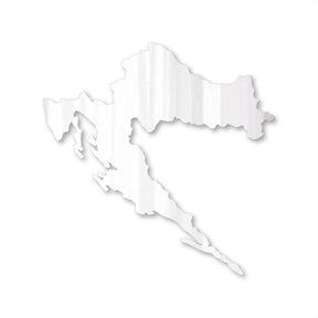 Kroatien Landkarte Spiegel Acrylglas | d'origine