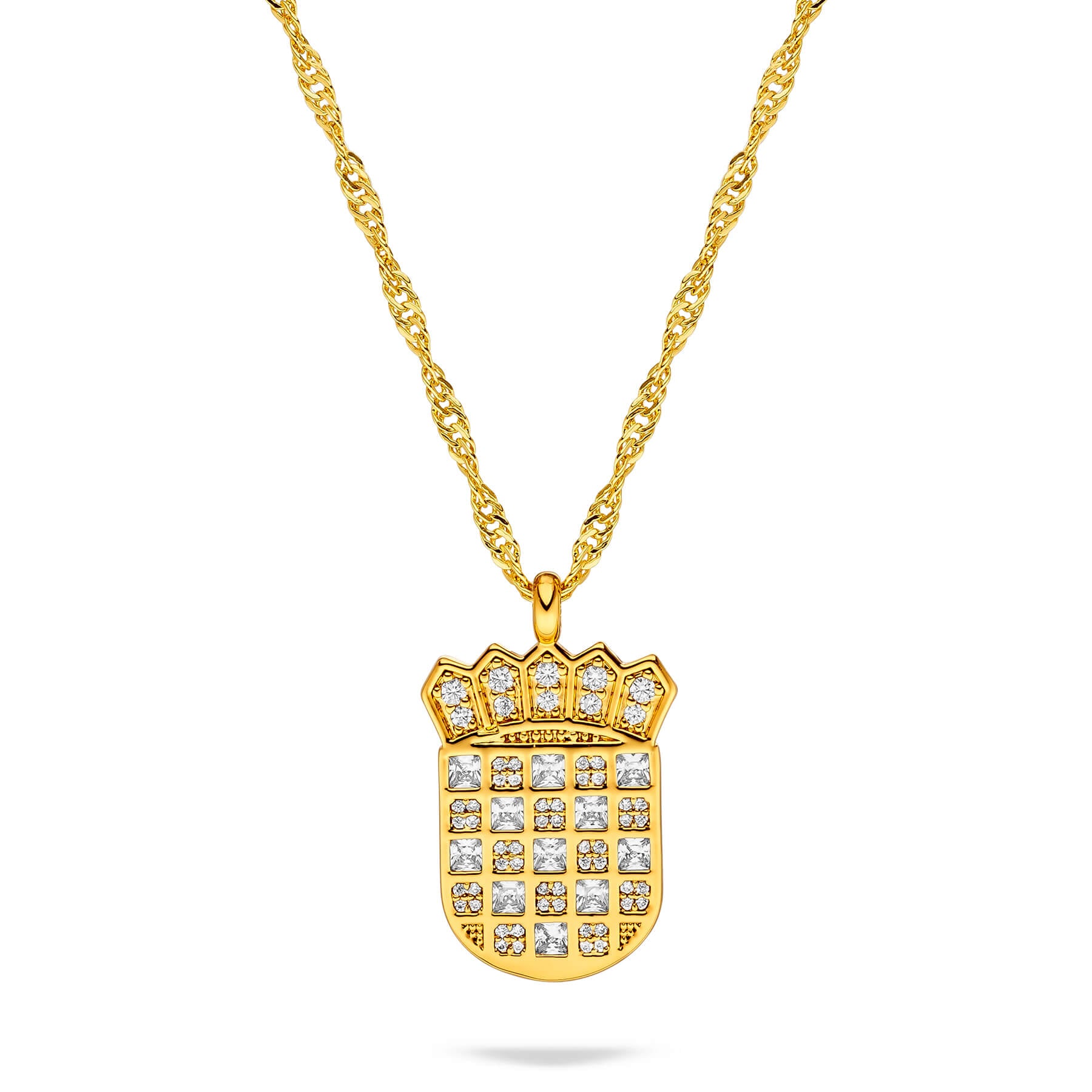 Kroatien Wappen Kette Damen Gold vergoldet | d'origine