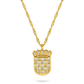 Kroatien Wappen Kette Damen Gold vergoldet | d'origine