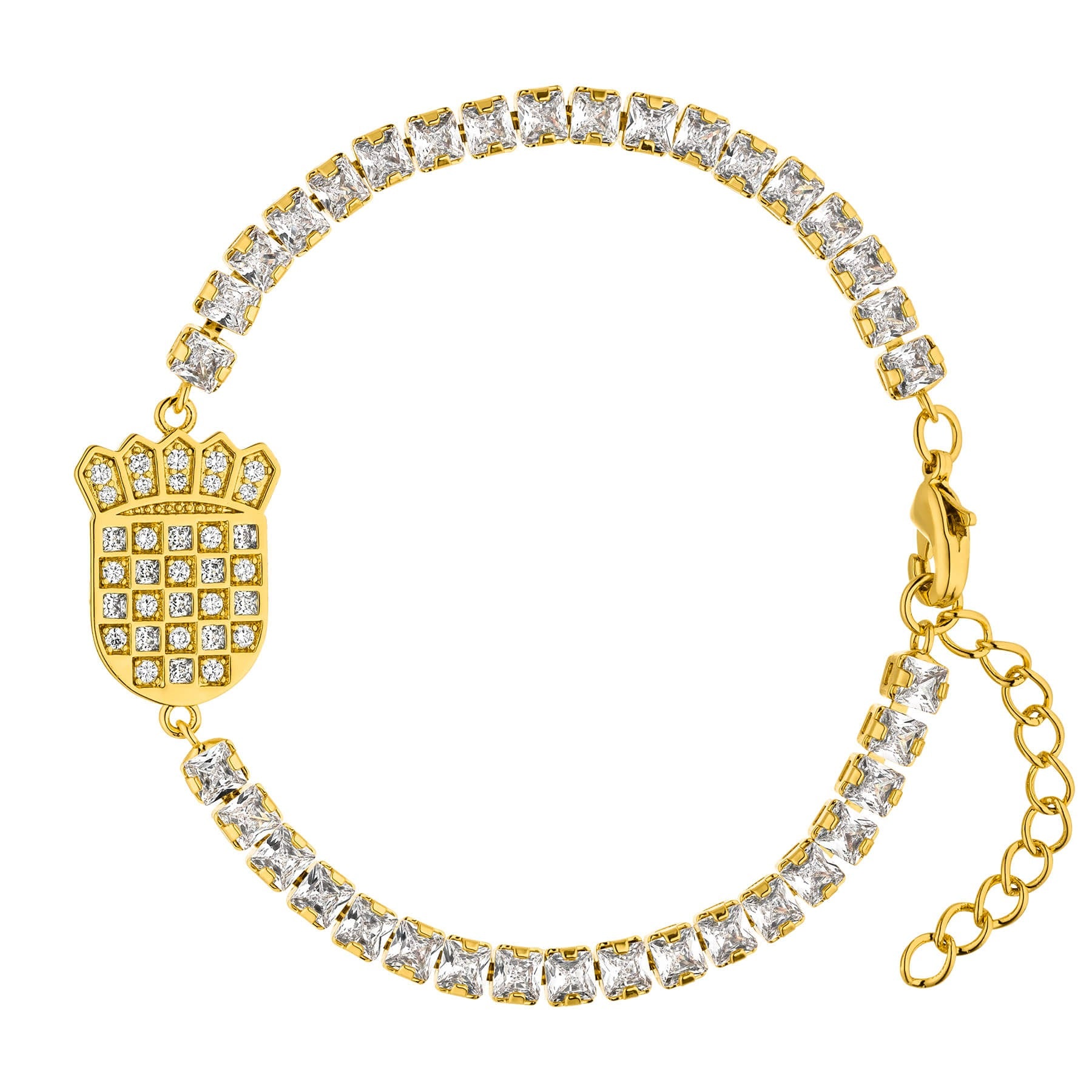 Kroatien Wappen Armband Damen Gold vergoldet | d'origine
