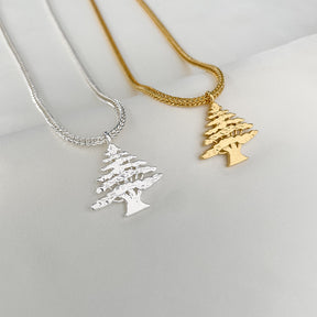 Libanon Wappen Kette Herren Gold vergoldet | d'origine