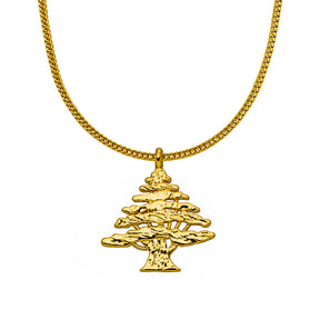 Libanon Wappen Kette Herren Gold vergoldet | d'origine